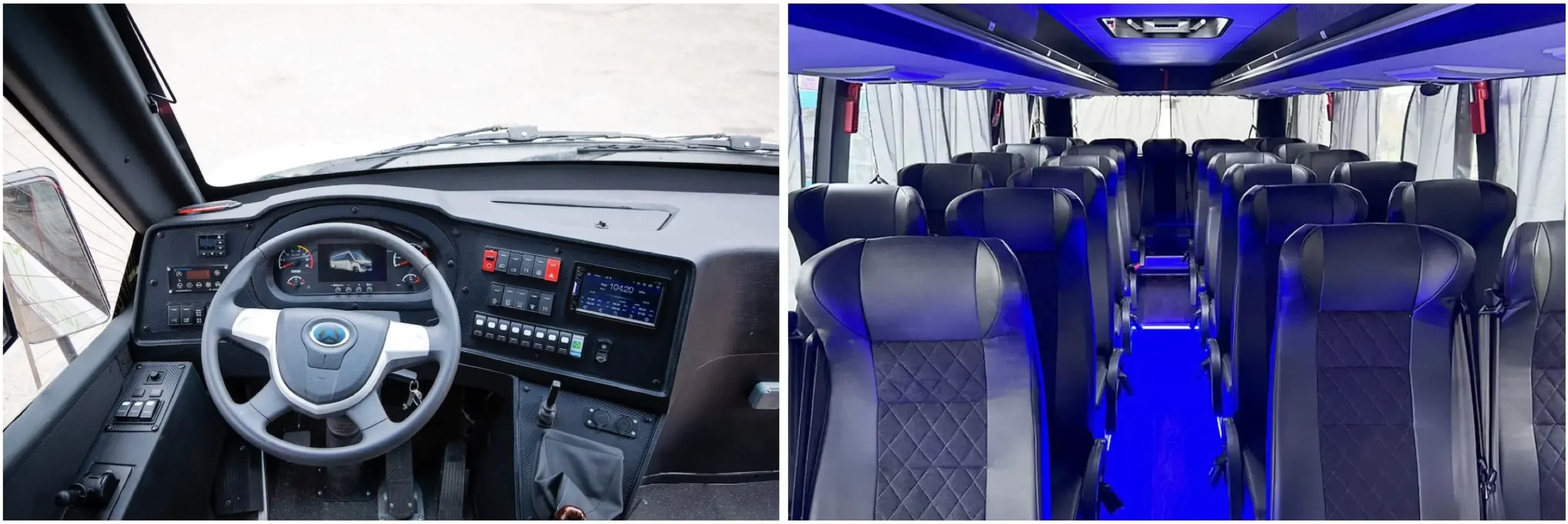 Салон автобуса AVIOR Tourist